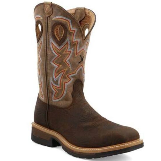 Twisted X 12" Pull-On Multi Square Alloy Toe