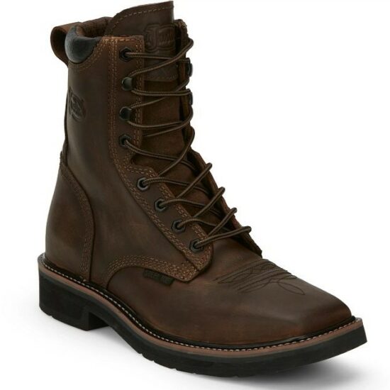 Justin Pulley 8" Square Steel Toe