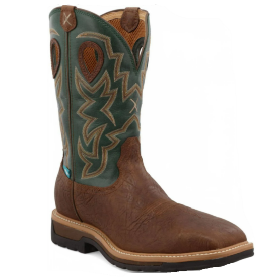 Twisted X 12" Pull-On WP Square Steel Toe