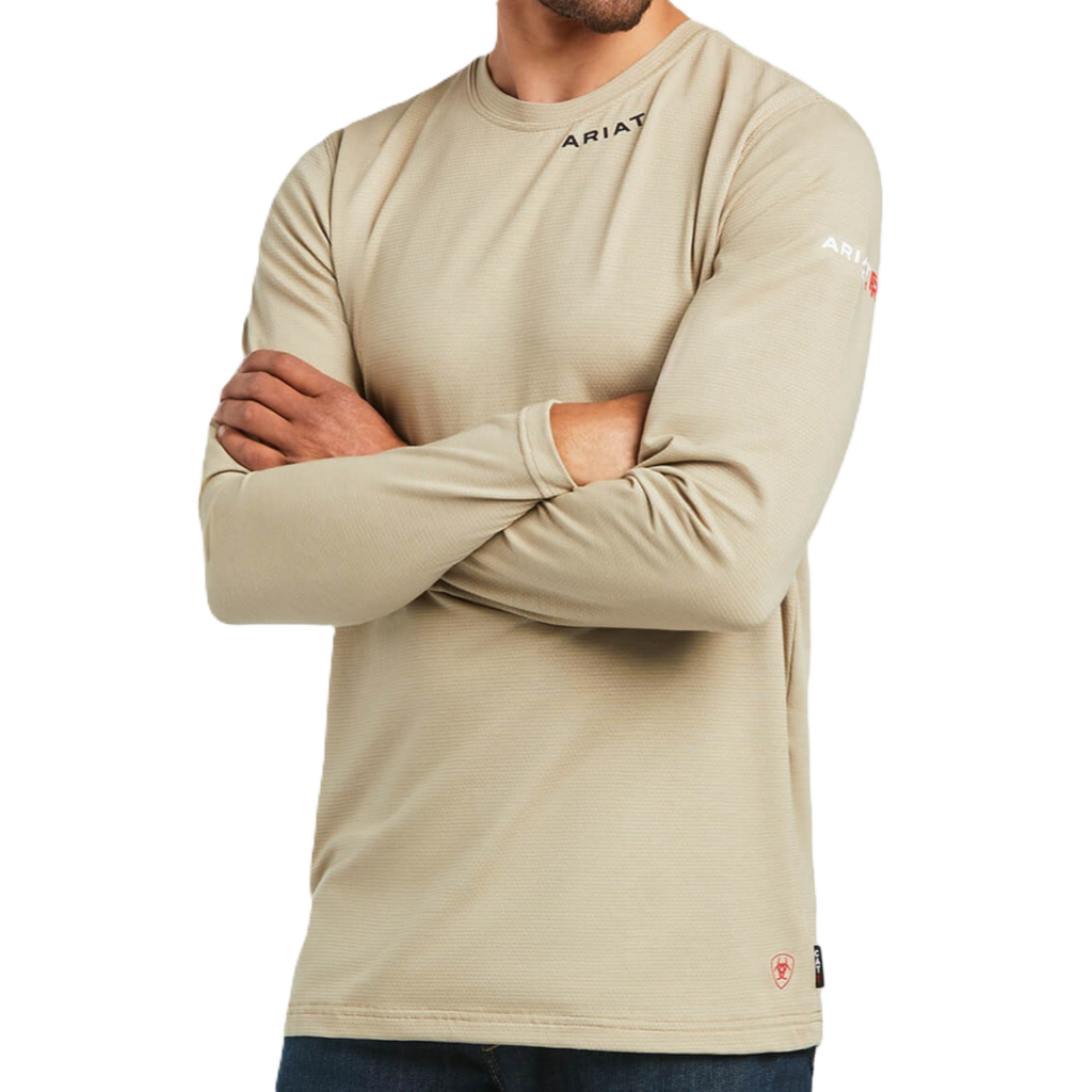 Ariat FR CAT 1 Baselayer Khaki T-Shirt