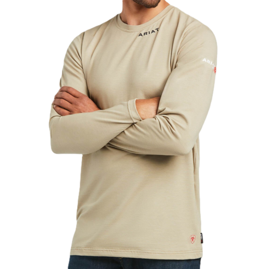 Ariat FR CAT 1 Baselayer Khaki T-Shirt