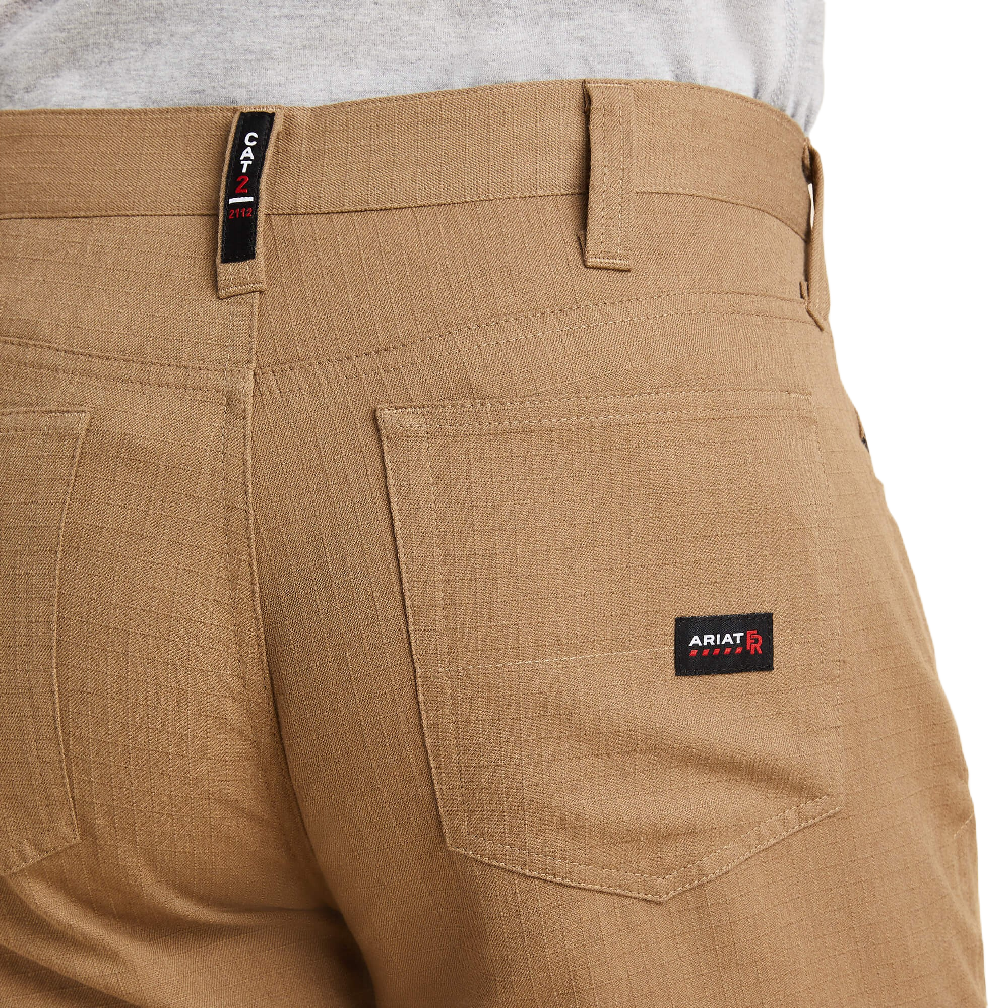 Ariat FR CAT 2 M4 Relaxed Khaki Crossfire Straight Pant - Image 3