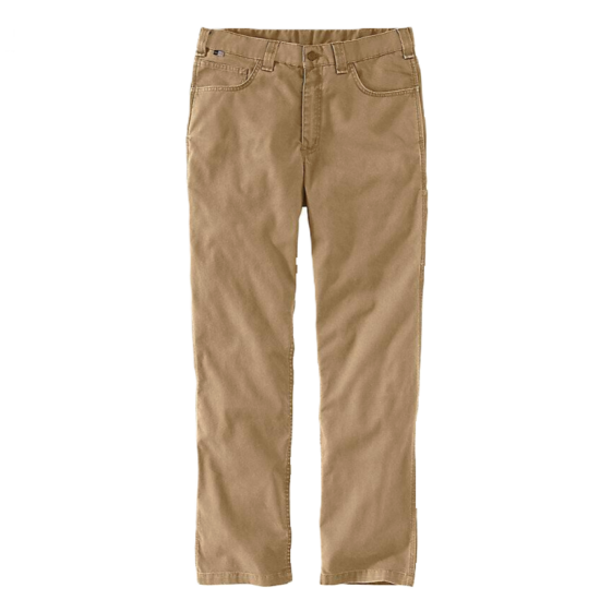 Carhartt FR CAT 2 Rugged Flex Five Pocket Khaki Canvas Pant