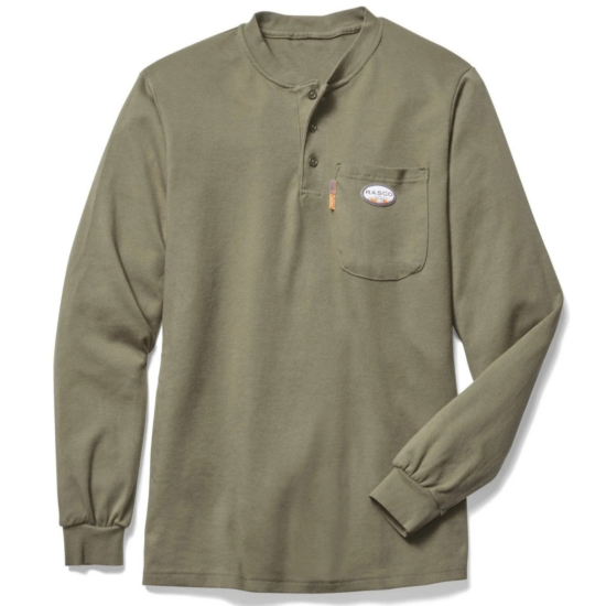 Rasco FR CAT 2 Henley Khaki