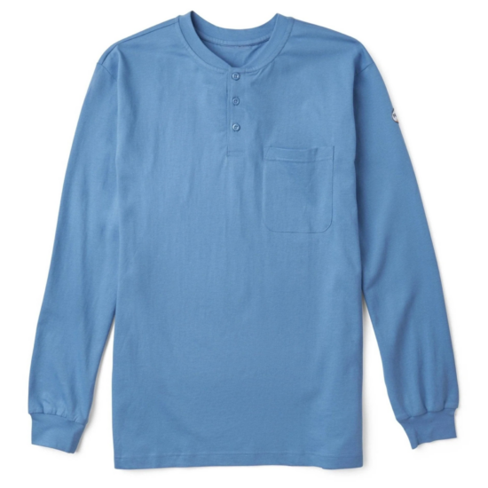 Rasco FR CAT 2 Henley Work Blue