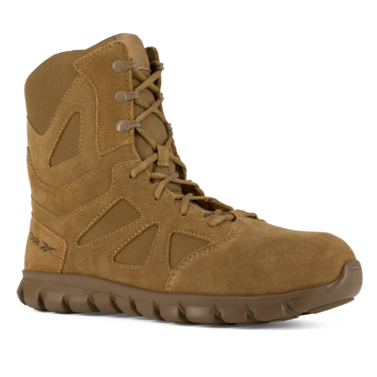 Reebok Sublite Tactical Coyote 8" Side Zip Composite Toe