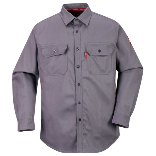 Portwest FR CAT 2 Bizflame Grey Button Down
