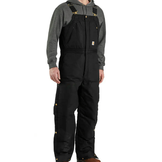 Carhartt Bib Overall Insulated Level 4 Warmth Black